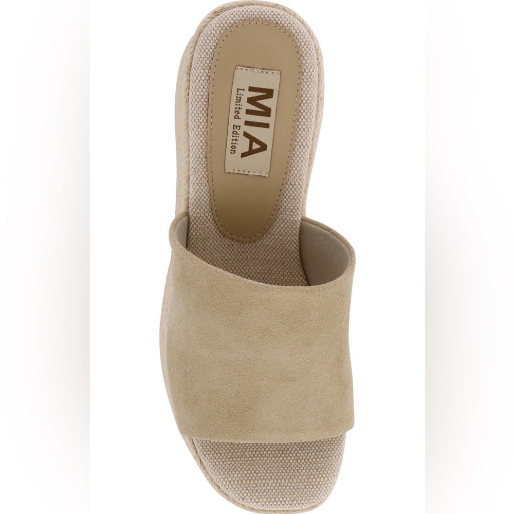 NWOB MIA Palma Limited Edition Women's Espadrille Platform Wedge Sandals, 7.5
